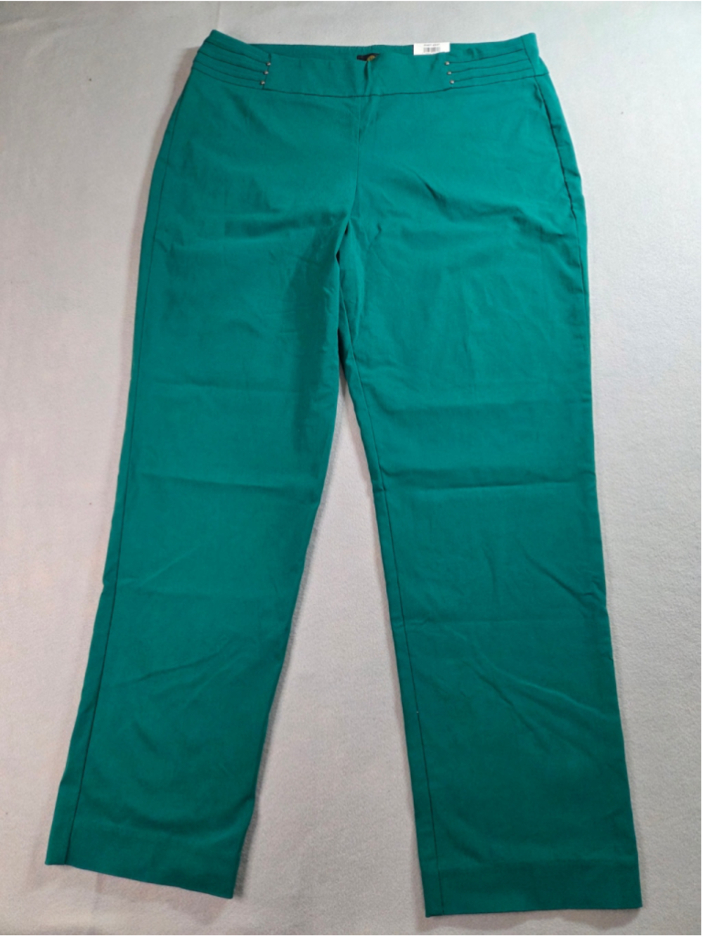 Women's JM Collection Green Slim Leg Pants Size XL